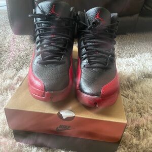 Nike Black and Red High-Top Sneakers worn twice